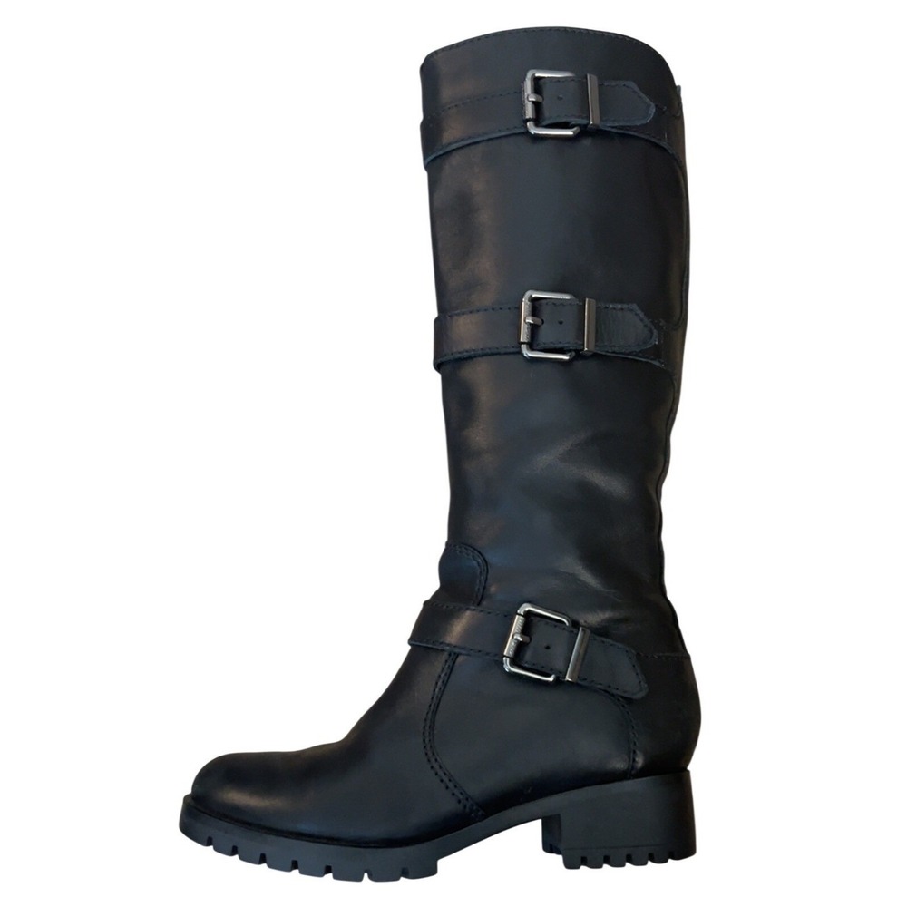 Karl Lagerfeld Moto Buckle Knee High Boot "Baylen" SZ: 7.5